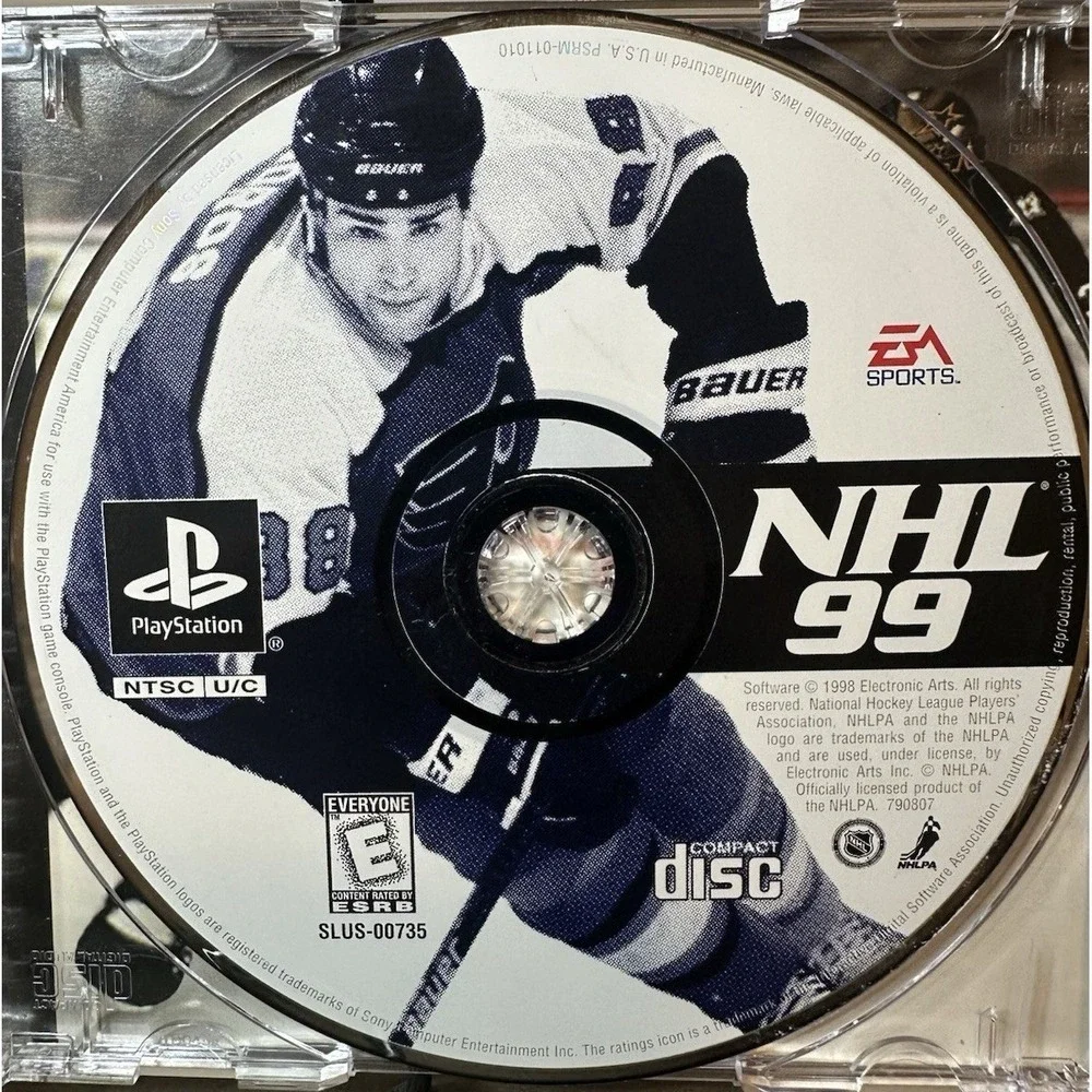 NHL 99 Sony PlayStation 1 1998 PS1 CIB Complete In Box Black Label